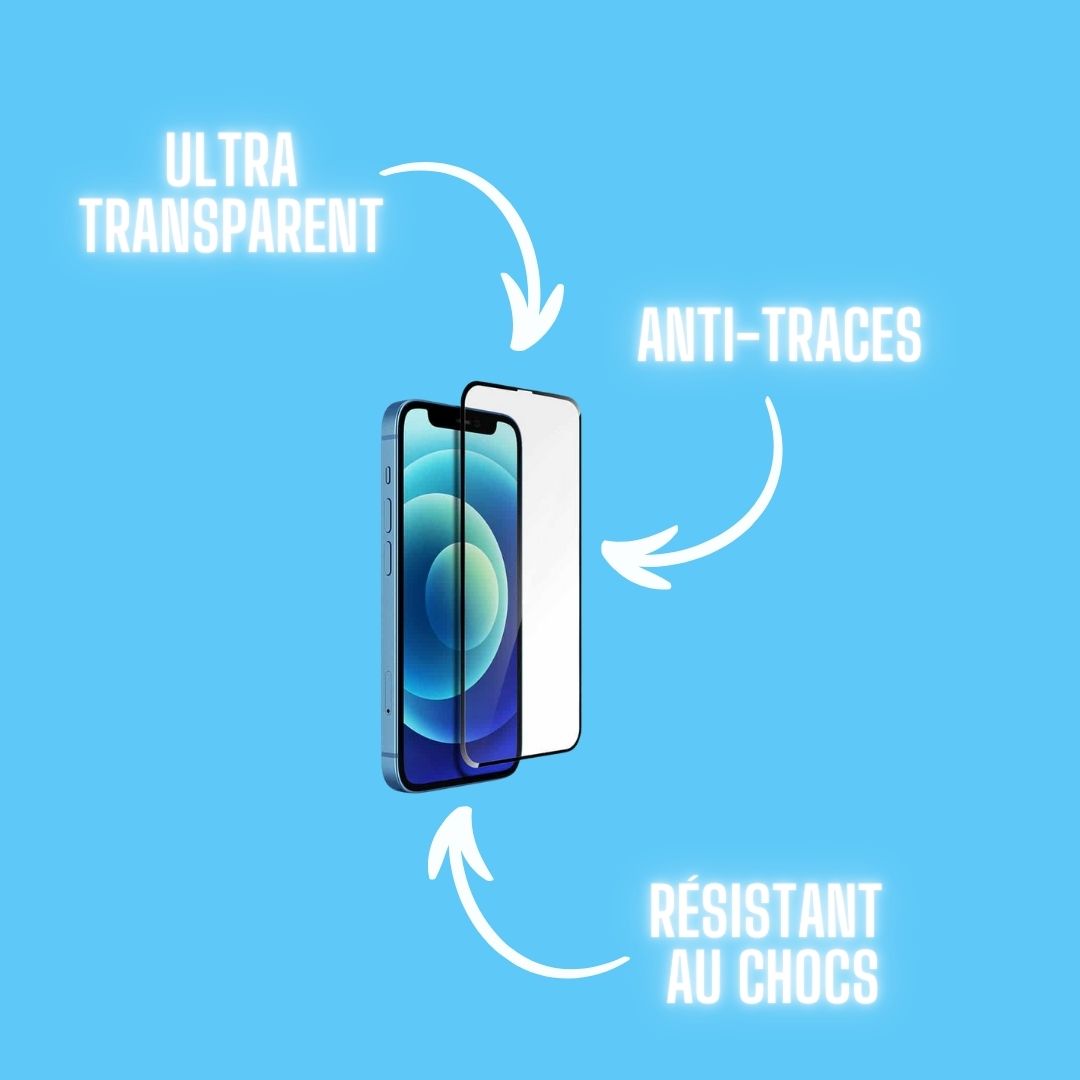 Pack complet de protection iPhone : Vitre et Coque