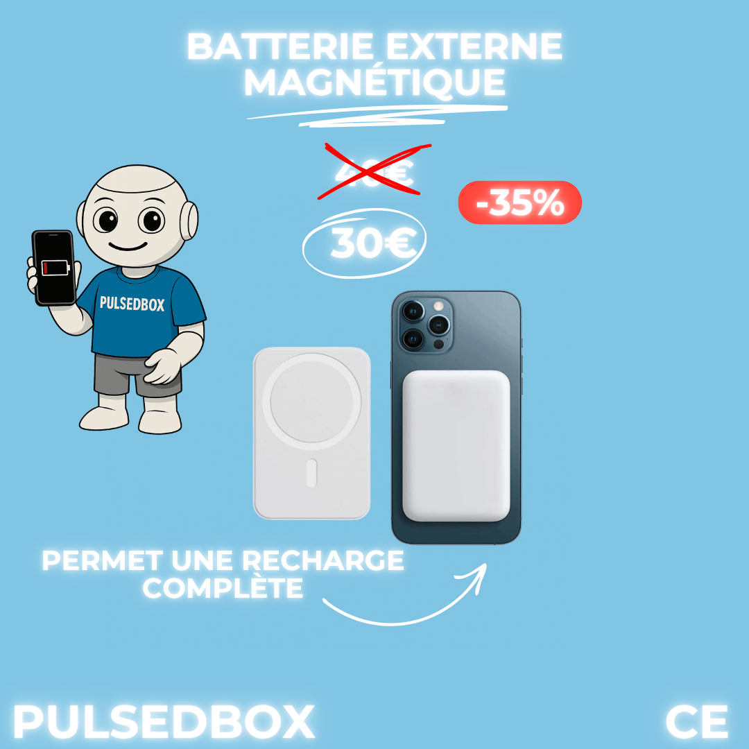 Batterie Externe Magnétique MagSafe - Pulsed Box