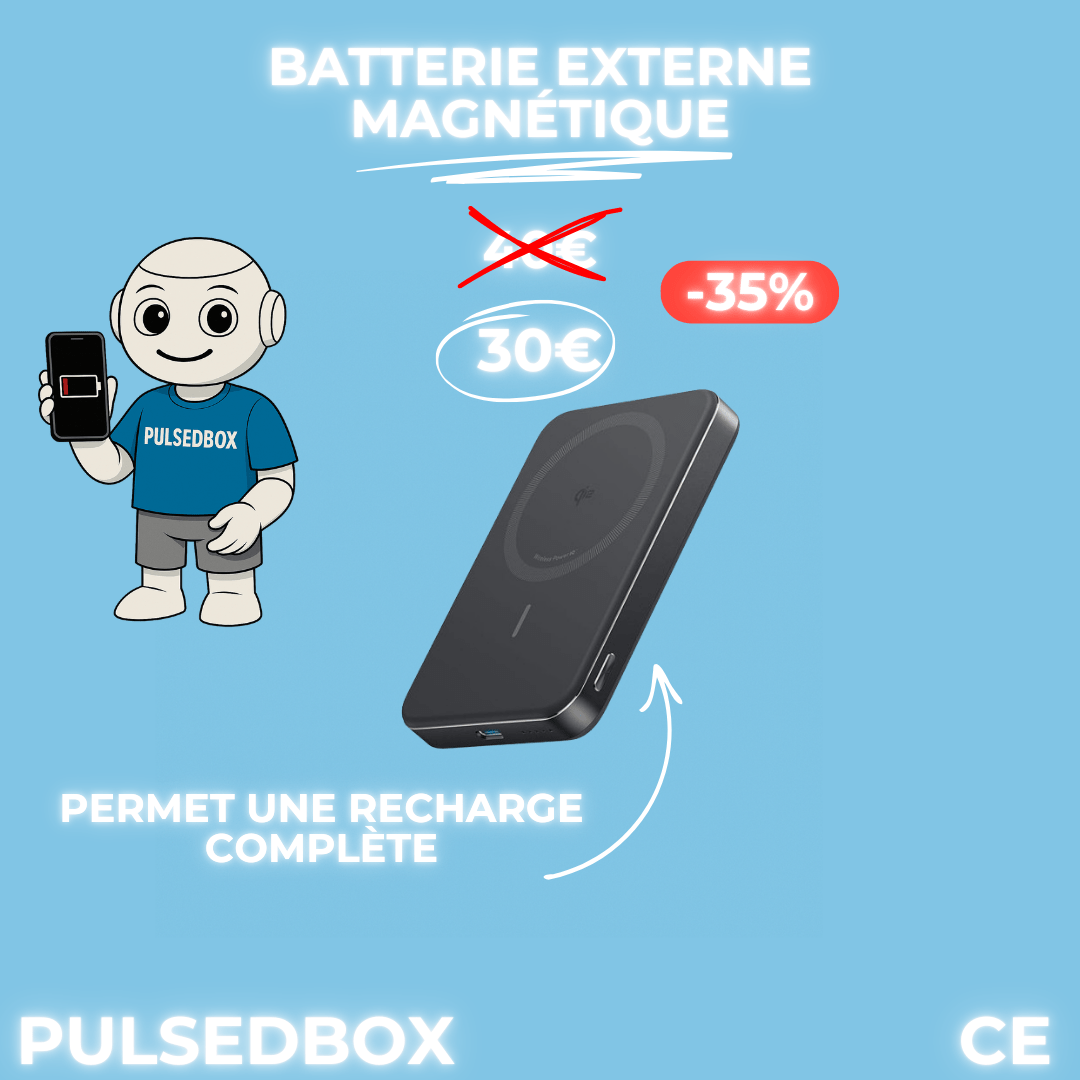 Batterie Externe Magnétique MagSafe - Pulsed Box