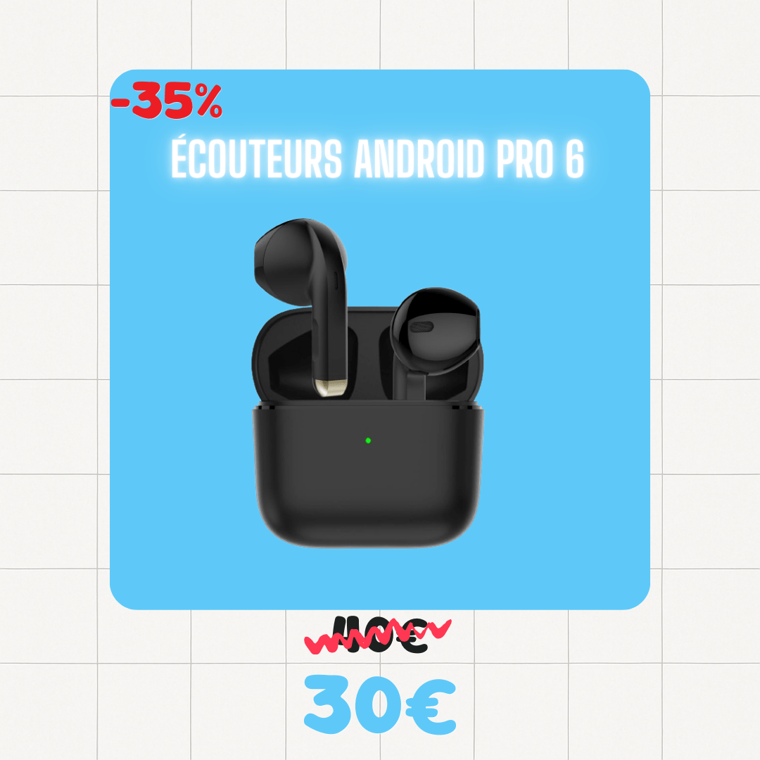 Écouteurs Android Pro 6 - Pulsed Box