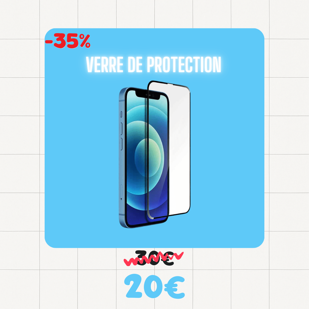 Pack complet de protection iPhone : Vitre et Coque - Pulsed Box