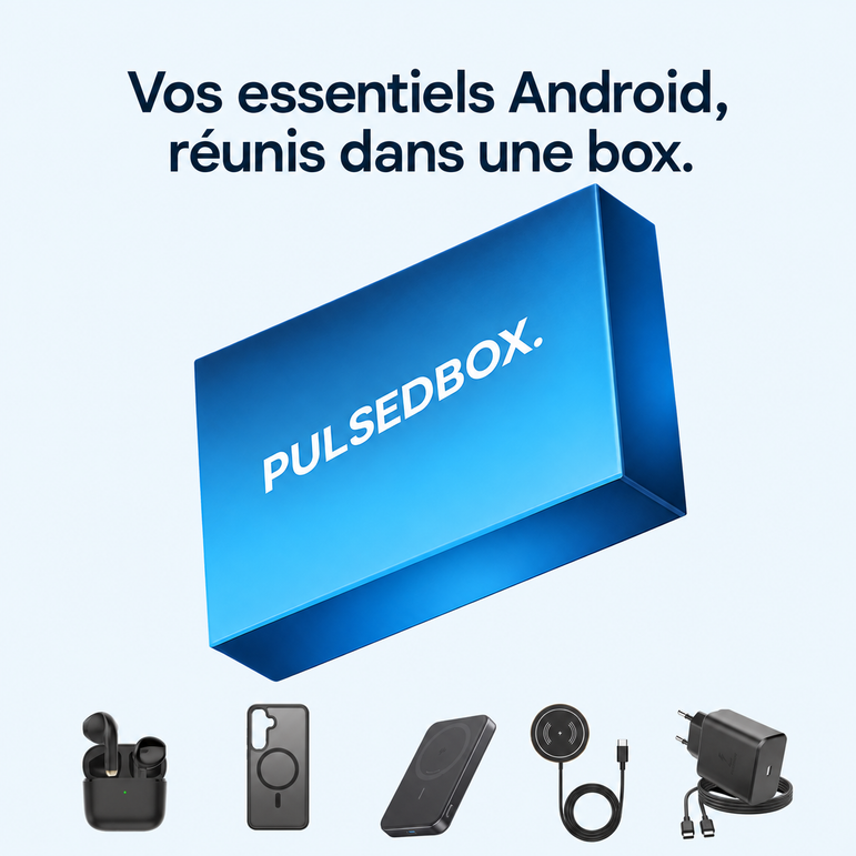 PULSEDBOX | 6 en 1 Android — Vos essentiels Android, réunis dans une box.