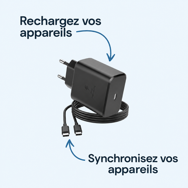 Chargeur Rapide — Rechargez vos appareils ; Synchronisez vos appareils
