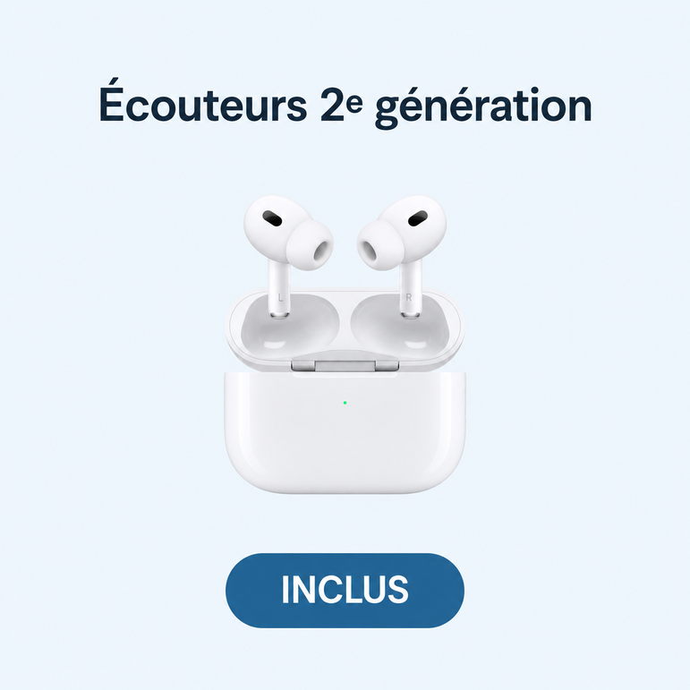 PULSEDBOX | 7 en 1 iPhone — Écouteurs 2e génération ; INCLUS