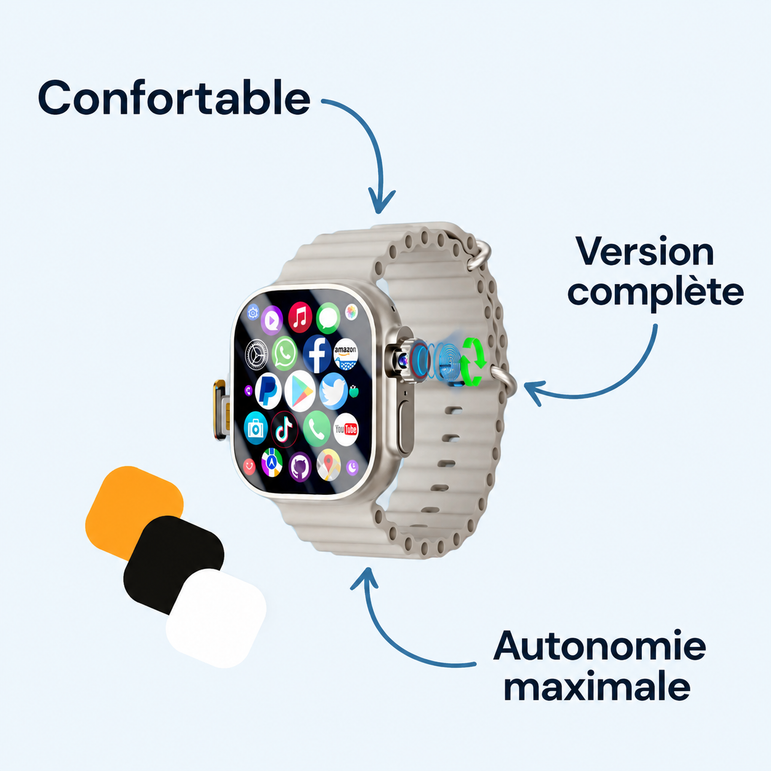 PULSEDBOX | 7 en 1 iPhone — Confortable ; Version complète ; Autonomie maximale