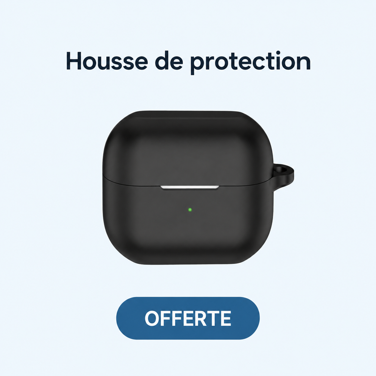 Écouteurs 2ᵉ génération — Housse de protection ; OFFERTE