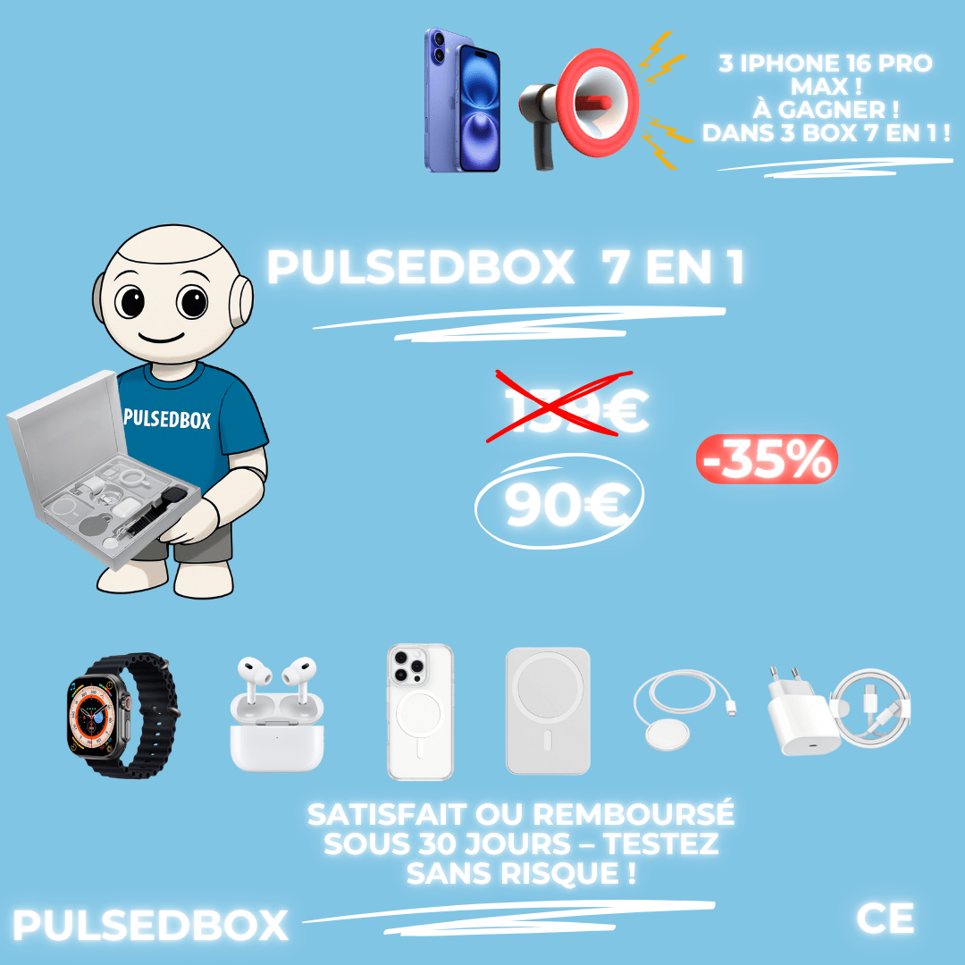 PULSEDBOX MAX | 7 en 1 iPhone - Pulsed Box